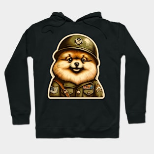 Pomeranian Soldier Hoodie